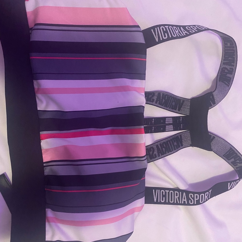 pink/grey/white/black VICTORIA SECRET SPORTS bra